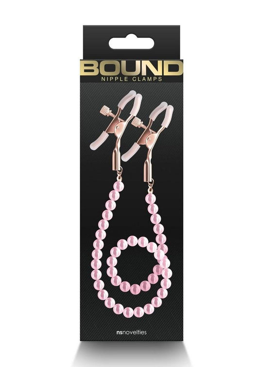 Bound Nipple Clamps Dc1 Rose Gld/pnk