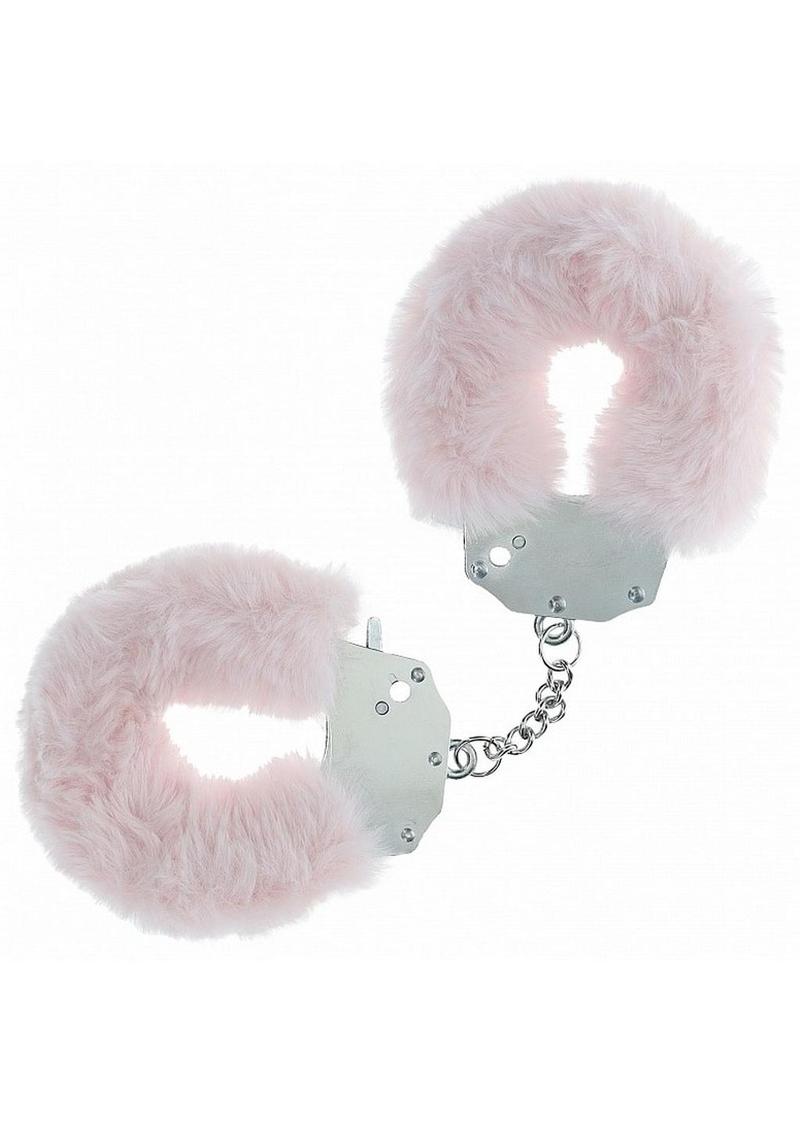 Ouch Heavy Duty Fluffy Handcuffs Pow Pnk