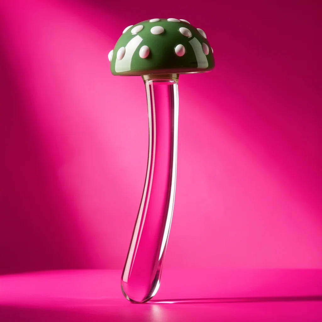 Magic Mushroom Glass Dildo