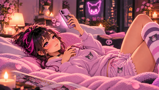 cosy bedroom scene 