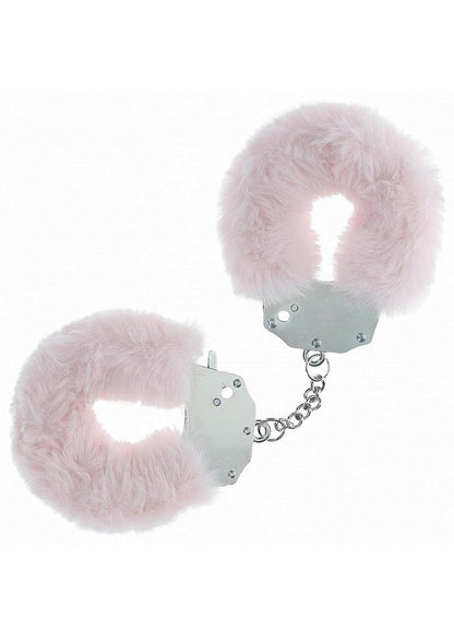 Ouch Heavy Duty Fluffy Handcuffs Pow Pnk