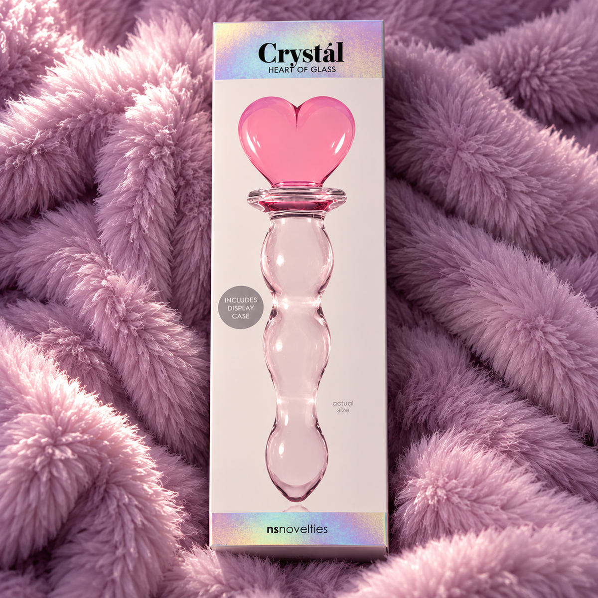 Crystal Heart of Glass – Pink Dildo