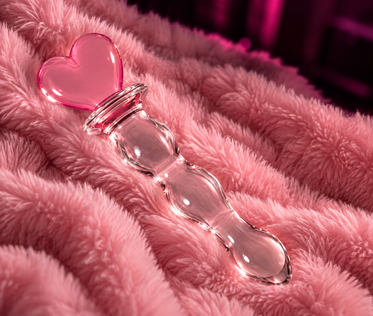 Crystal Heart of Glass – Pink Dildo
