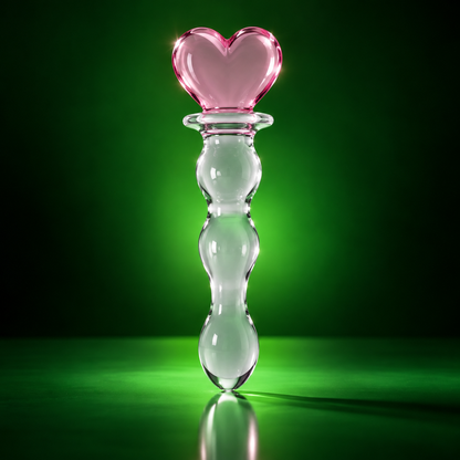 Crystal Heart of Glass – Pink Dildo