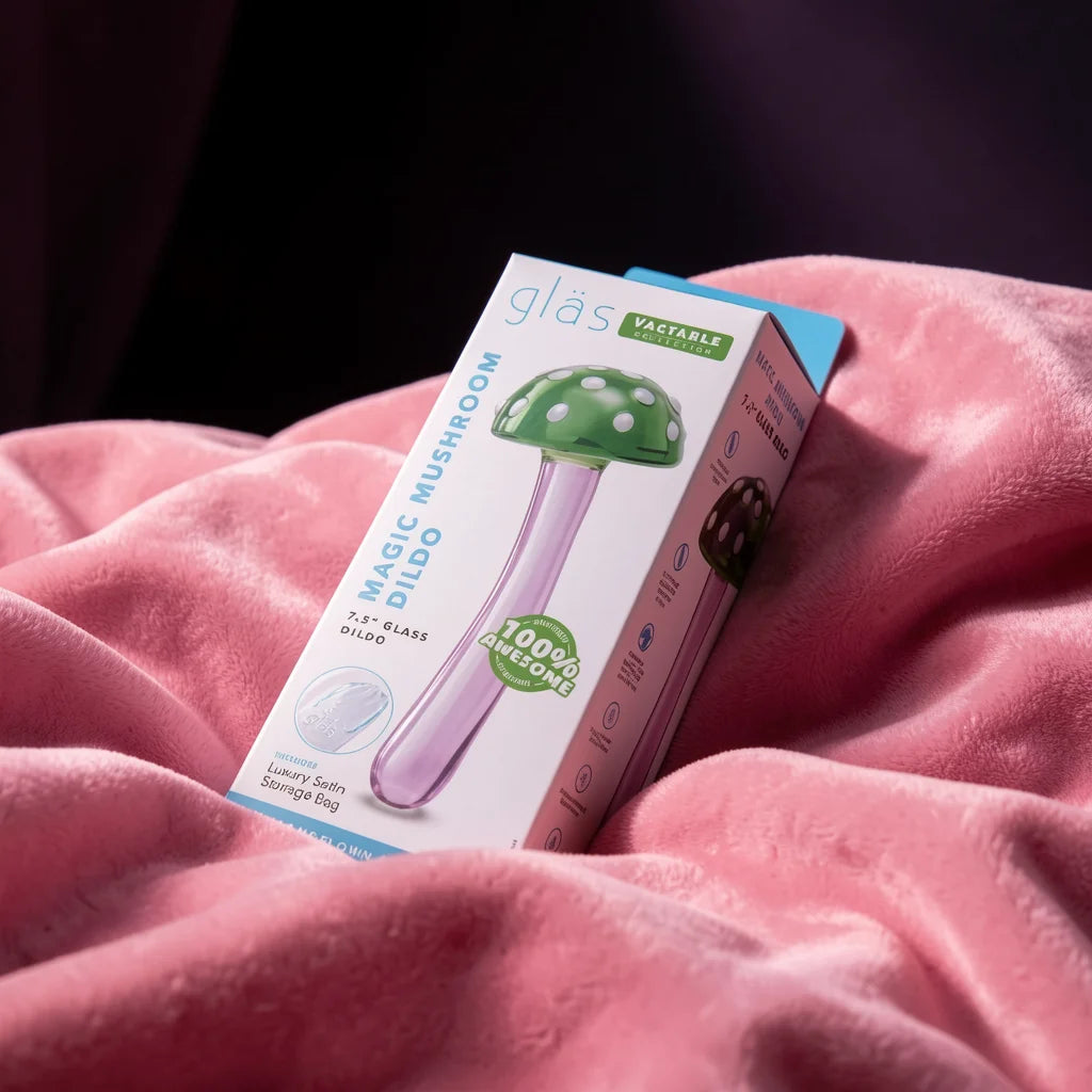 Magic Mushroom Glass Dildo