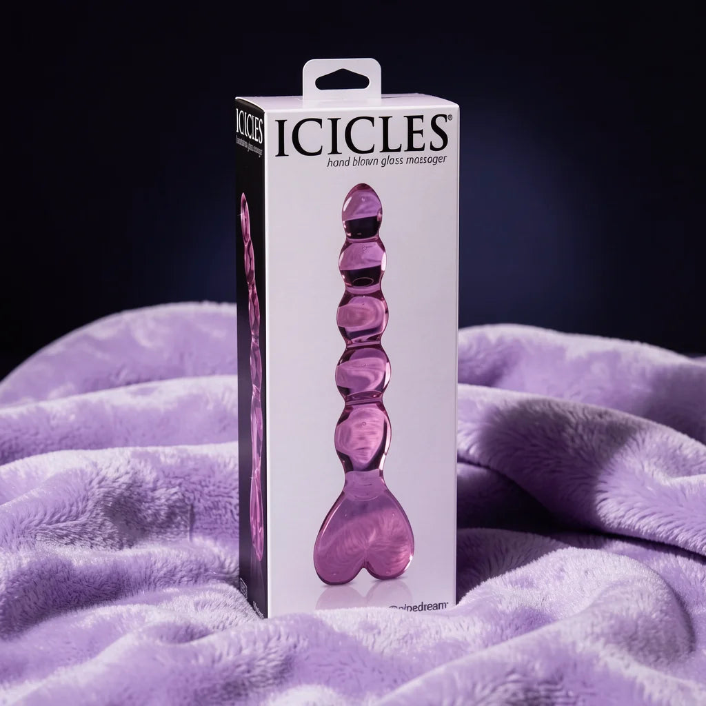 Icicles No. 43 Pink Glass Dildo