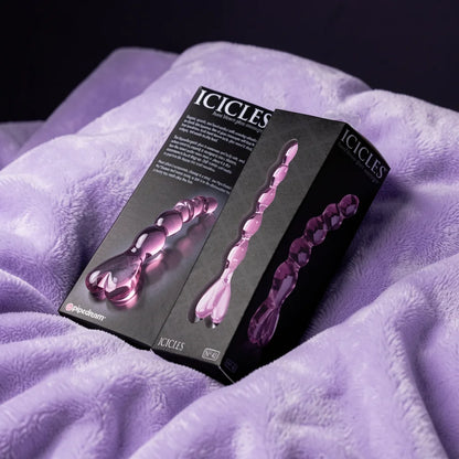Icicles No. 43 Pink Glass Dildo