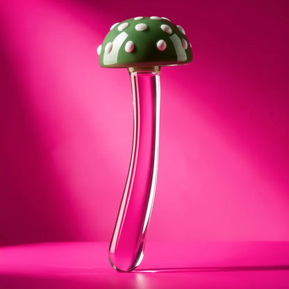 Magic Mushroom Glass Dildo