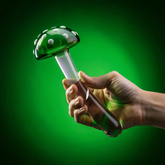 Magic Mushroom Glass Dildo