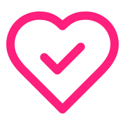 Heart with a check mark